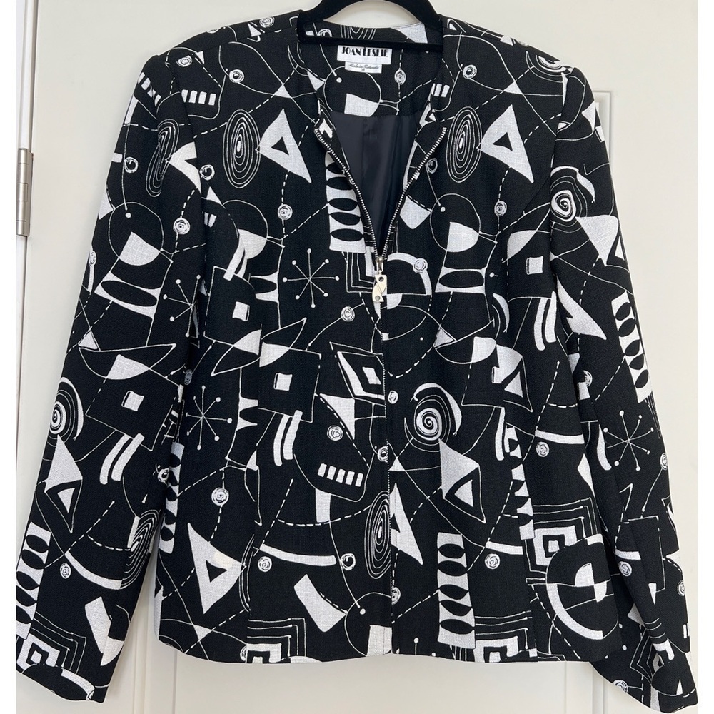 Vintage JOAN LESLIE ARTSY JACKET - SIZE 14